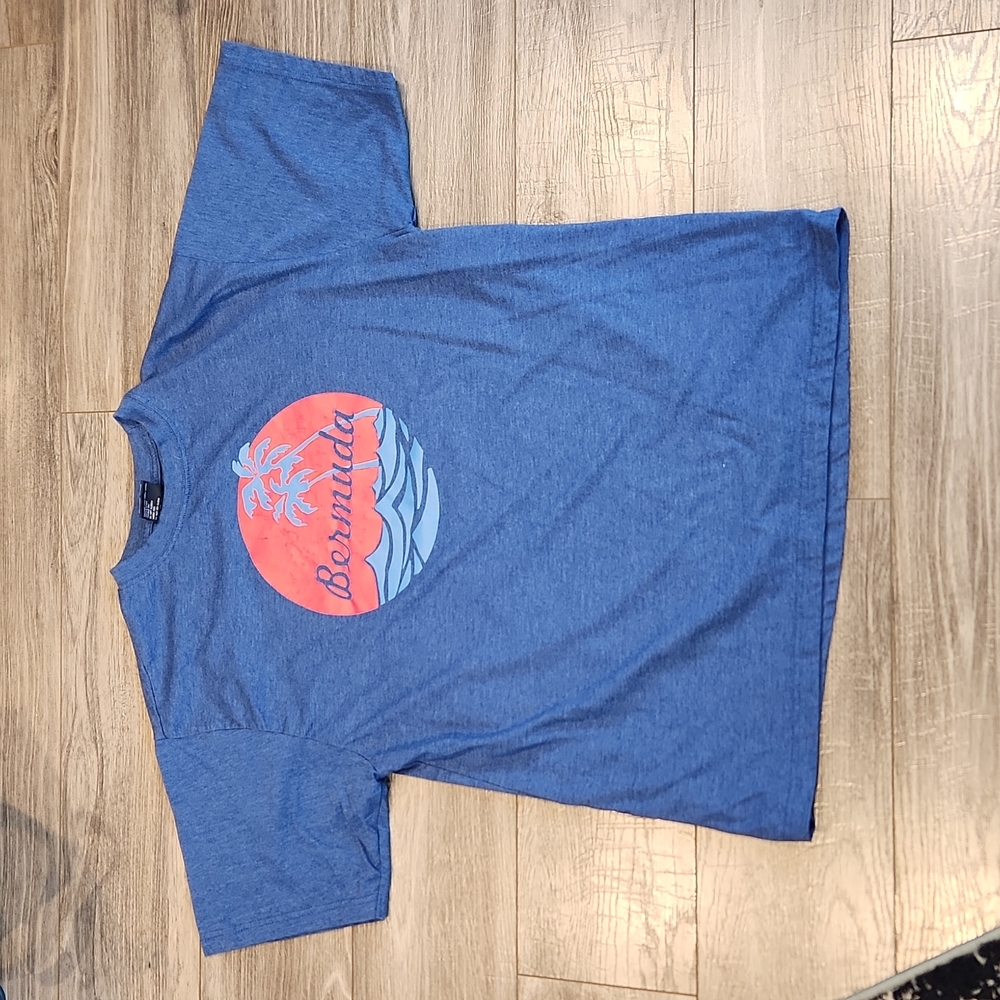Bermuda Graphic Short Sleeve Tee — Blue